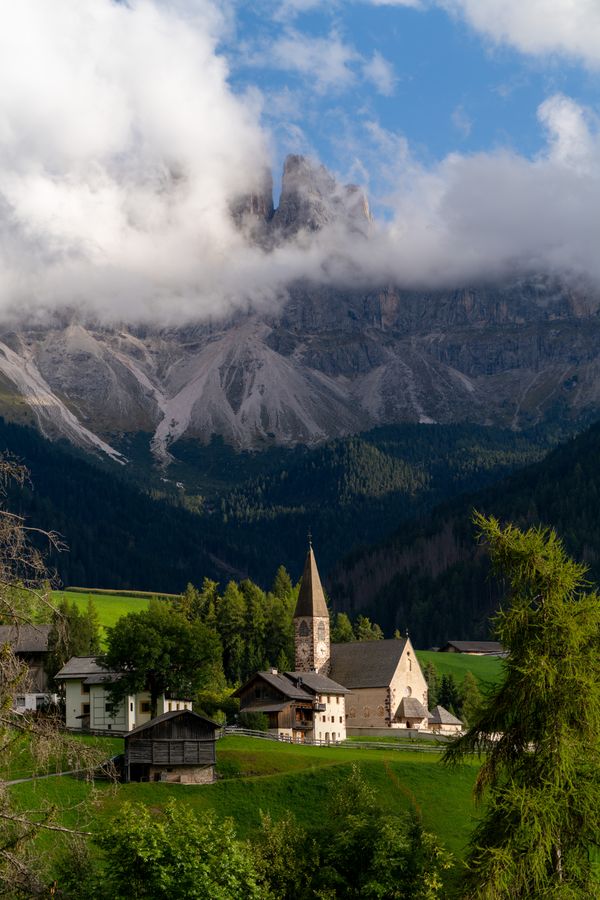 A village church, Dolomites