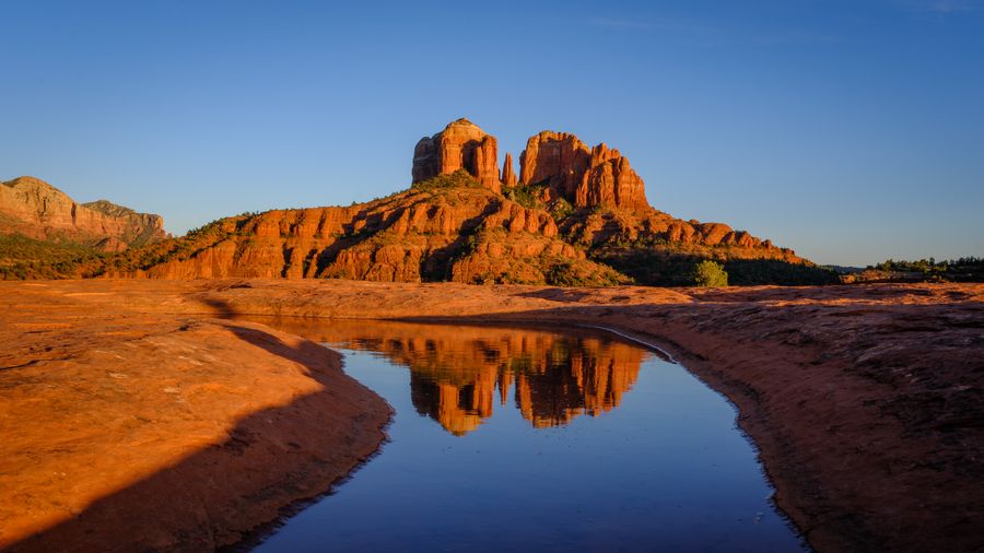Cathedral Rock reflected