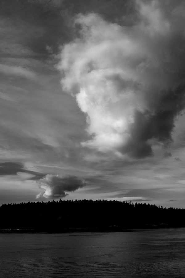 Cloud over the strait