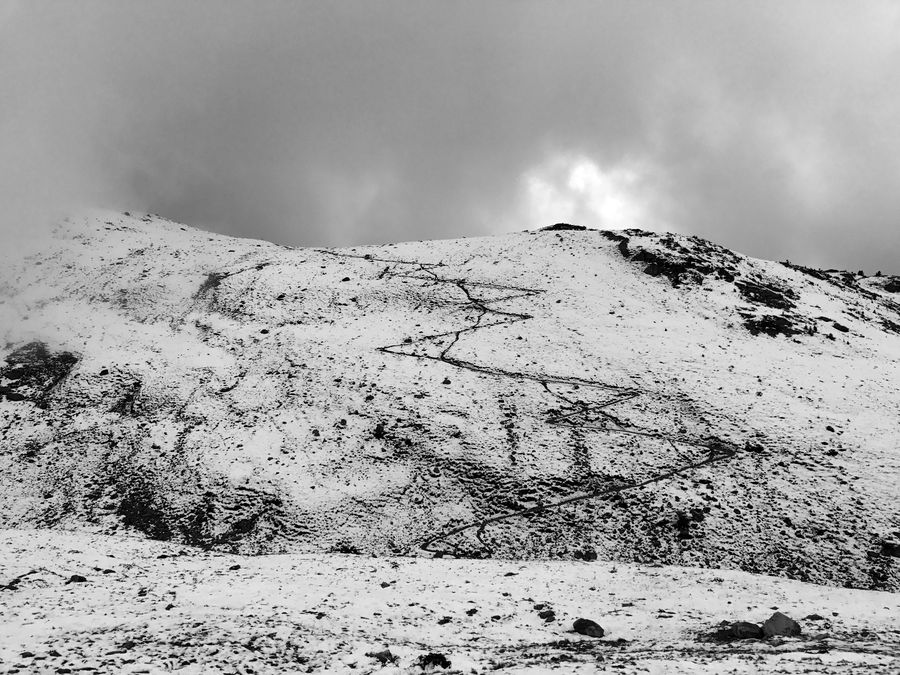 First snow above Pontresina