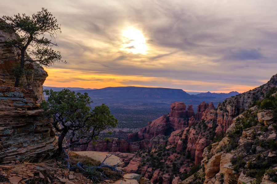 Last light on the pinnacles