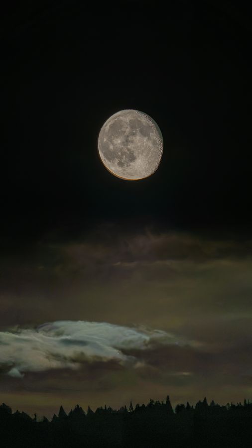 Moonrise over the Dolomites