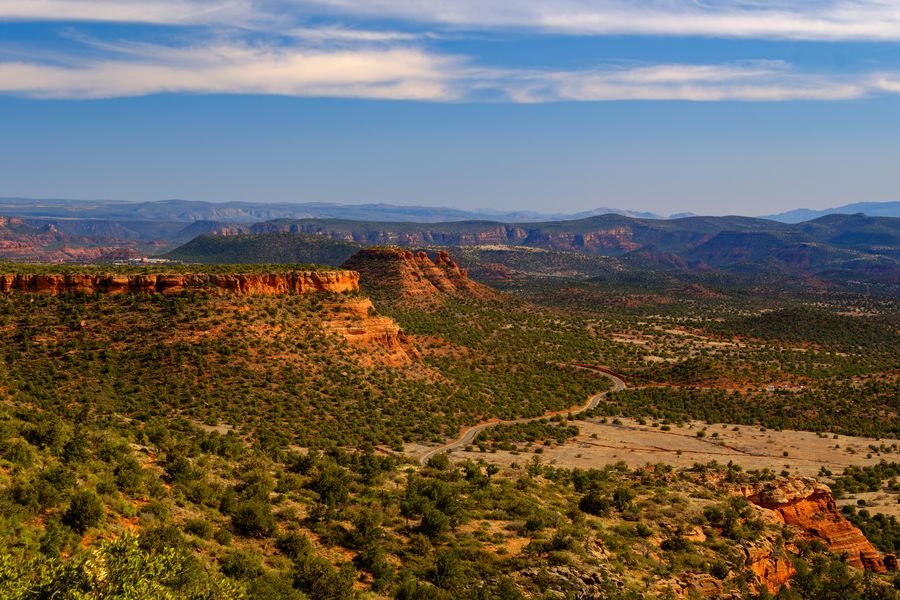 Peaks beyond the rim