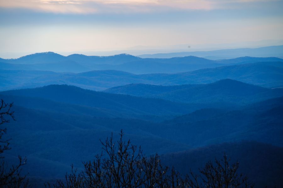 Ridge after ridge