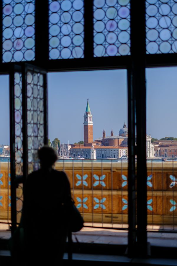San Giorgio Maggiore, through glass