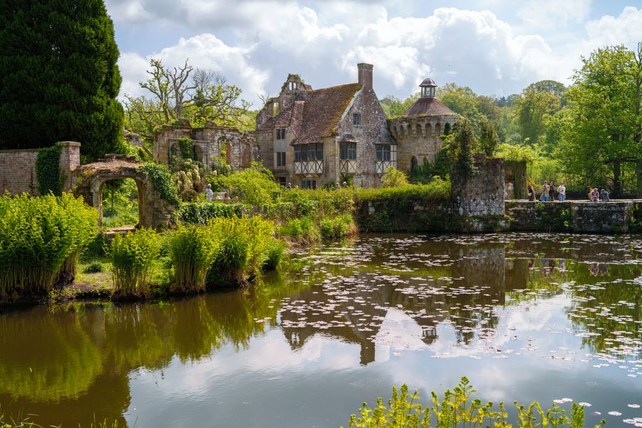Scotney Castle across the moat