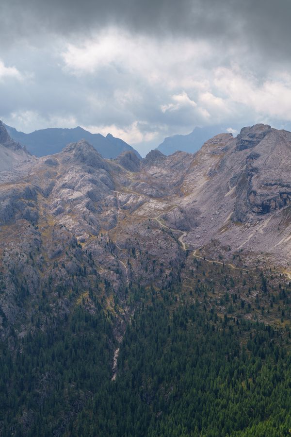 Scree and spires