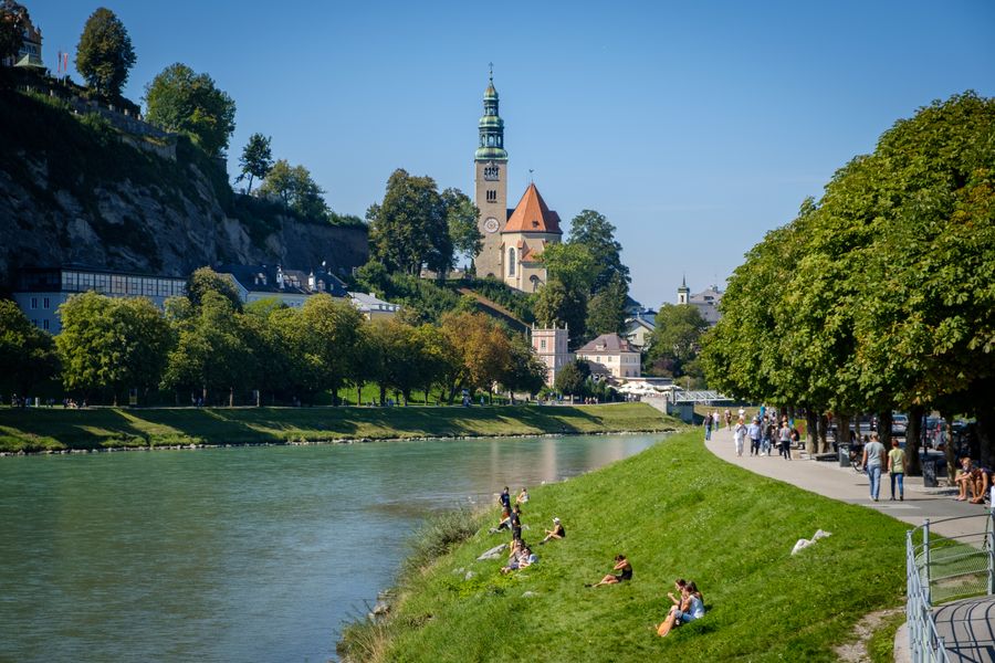 The Salzach at Salzburg