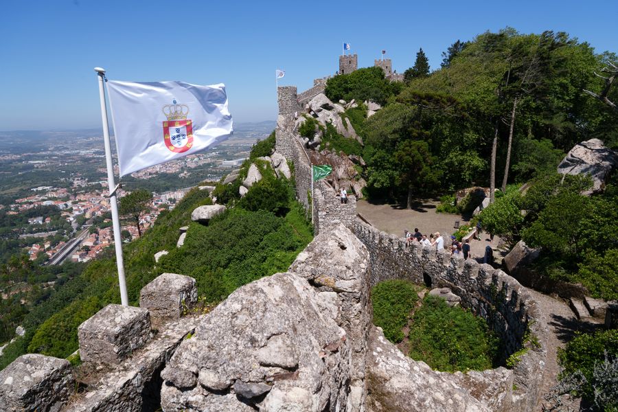 The walls of the Moorish Castle